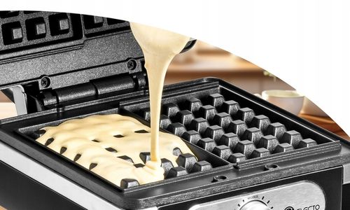 GOFROWNICA 2000W XXL 2 GOFRY Z REGULACJĄ TEMPERATURY PUSZYSTE GOFRY SOLIDNA na Arena.pl