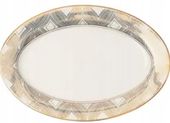 Talerz owalny Riviera Maison Le Relais B 35 cm, H 2 cm, T 21 cm