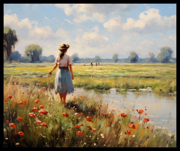 Plakat 60x50cm Wiejski Spokój zdjęcie 2