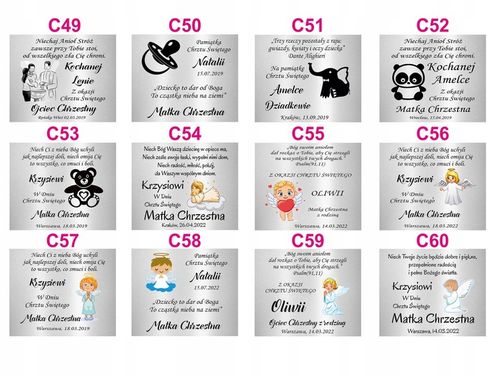 OBRAZEK SREBRNY NA CHRZEST PAMIĄTKA CHRZTU ŚWIĘTEGO ANIOŁEK Z GRAWEREM na Arena.pl