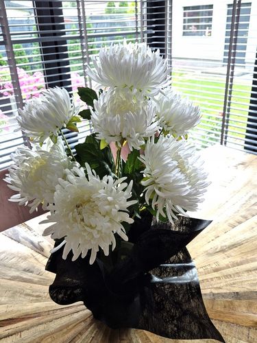 Chryzantema bukiet sztuczne kwiaty chryzantema xxl na Arena.pl