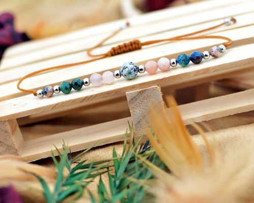 Bransoletka Znak Zodiaku BYK Naturalne Kamienie Zodiak na Arena.pl