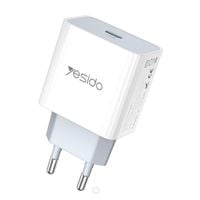 Yesido ładowarka sieciowa YC27 PD 18W QC USB-C WHITE / BIAŁY