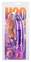 wibrator żelowy h2o viking wet vibe fioletowy 23 cm