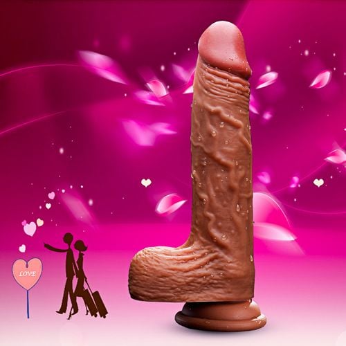 wibrator silicone, vibration 10, rotate, telescopic, heating, 21cm na Arena.pl