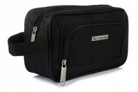 Kosmetyczka podróżna męska materiałowa mała saszetka czarna Beltimore