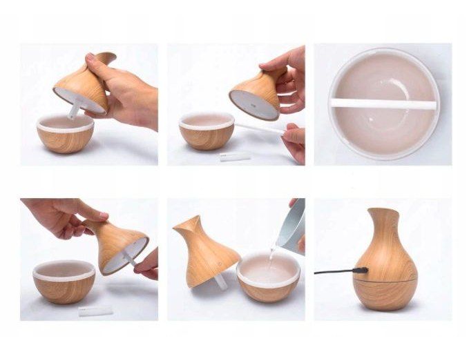 Nawilżacz powietrza dyfuzor zapachowy usb aromat zdjęcie 3