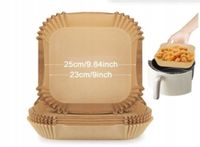 PAPIER DO PIECZENIA WKŁADKI DO FRYTKOWNICY XXL 23CM -150 SZT.