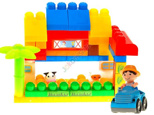 JKM ZA0625 Farma + Traktor duże KLOCKI do zabawy 40ele na Arena.pl