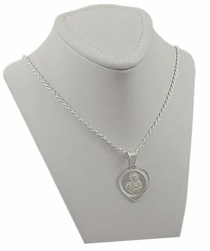 Łańcuszek Srebrny Damski Corda z Medalikiem Serduszko pr 925 Grawer Gratis zdjęcie 11