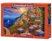 Piękne puzzle Castorland - Romantyczny wieczór w Positano 1500 elementów
