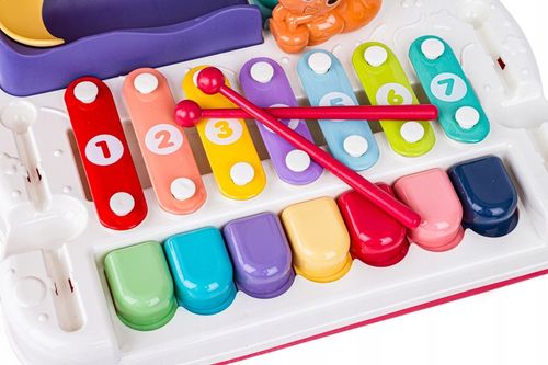 Interaktywny Tor kulkowy GRA MAGNETYCZNA NAKARM PTASZKA CYMBAŁKI PIANINO na Arena.pl