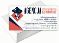 Wizytówki firmowe 100szt RÓŻNE WZORY do wyboru AGENCJA DETEKTYWISTYCZNA