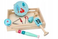 ADAMTOYS DREWNIANY ZESTAW MUZYCZNY Z WIEWIÓRKĄ