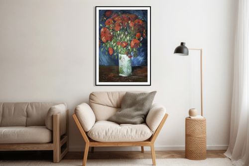 Plakat 50x70cm Vase with Poppies, Van Gogh Vintage do Salonu na Arena.pl