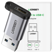 Adapter USB 3.0 do USB-C 3.1 PD UGREEN  US276 (szary)