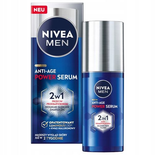 NIVEA MEN ANTI-AGE POWER Serum przeciwzmarszczkowe na przebarwienia 30ml x2 na Arena.pl