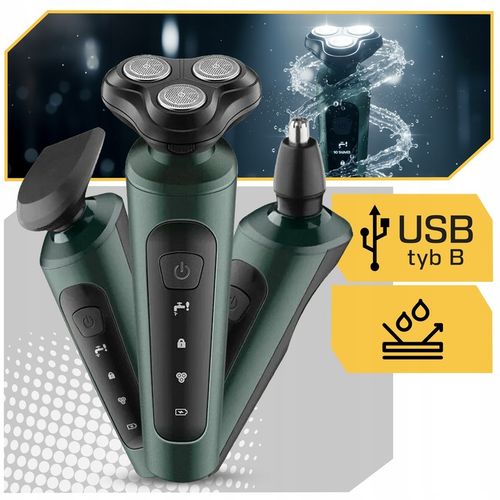 GOLARKA MĘSKA MASZYNKA TRYMER 4W BRODY WŁOSÓW BEZPRZEWODOWA DO GOLENIA na Arena.pl