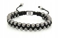 BRANSOLETA MĘSKA SILVER DARK OD BRASETTI JEWELS