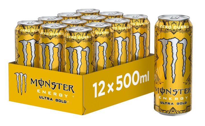 Monster Ultra Gold Napój energetyczny 500ml x12 zdjęcie 1