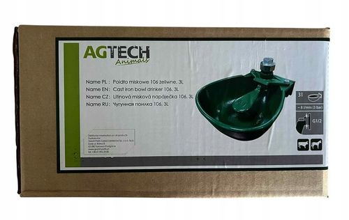 SOLIDNE POIDŁO MISKOWE ŻELIWNE DLA BYDŁA I KONI KOMPLETNE 3L Z OBEJMĄ na Arena.pl