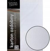 karton ozdobny kryształ biały 230g/m2 (20) 9340