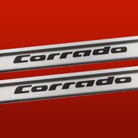 Listwa progowa VOLKSWAGEN CORRADO Stal nierdzewna 304 mat z czarnymi litera