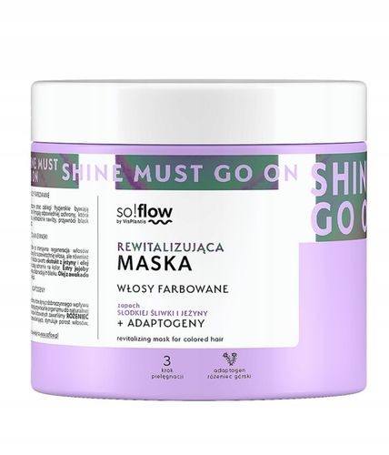 Rewitalizująca maska do włosów farbowanych z adaptogenami so!flow 400 ml na Arena.pl
