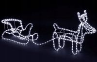 LAMPKI WĄŻ ŚWIETLNY RENIFER+SANIE 120 CM