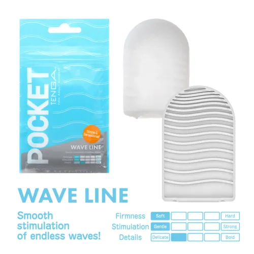 tenga pocket stroker wave line - kompaktowy model podrożny elastyczny na Arena.pl