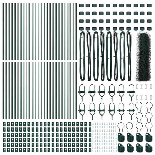 Ogrodzenie z słupkami Zielony 0.8 x 100 m Stal pokryta PCV na Arena.pl