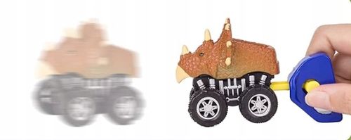 Auto transporter DINOZAUR interaktywny w zestawie z Quadem i motorem na Arena.pl