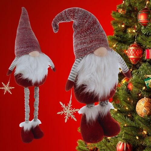 Skrzat Krasnal Gnom Świąteczny Teleskopoowe Nogi Duży Wysoki XXL Regulowany na Arena.pl