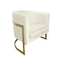 Fotel Glamour podstawa złota MG50