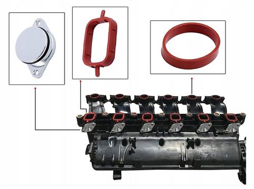 ZAŚLEPKI KOLEKTORA BMW E60 E46 E90 E71 X5 X6 M57 na Arena.pl