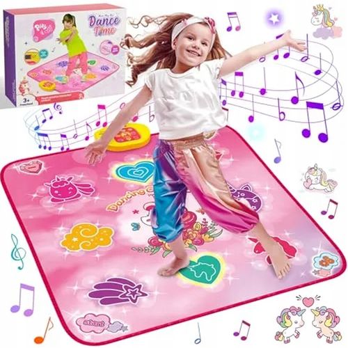 JEDNOROŻEC MATA DO TAŃCA MUZYCZNEGO DLA DZIECI 5 TRYBÓW 3 POZIOMY 100x87cm na Arena.pl