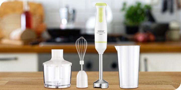 Blender ręczny Zelmer ZHB4562L Pulsar Deluxe Max 800W biało-zielony zdjęcie 8