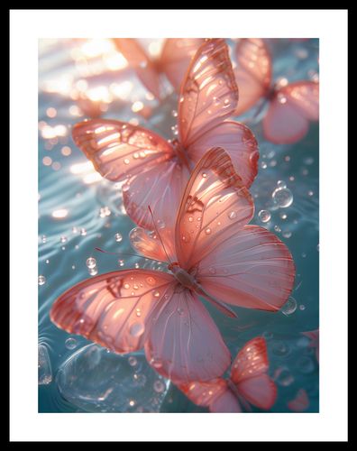 Plakat 30x40cm Świetliste Motyle na Arena.pl