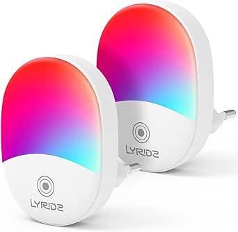 Lampka nocna gniazdo oświetleniowe RGB LED 2 szt na Arena.pl