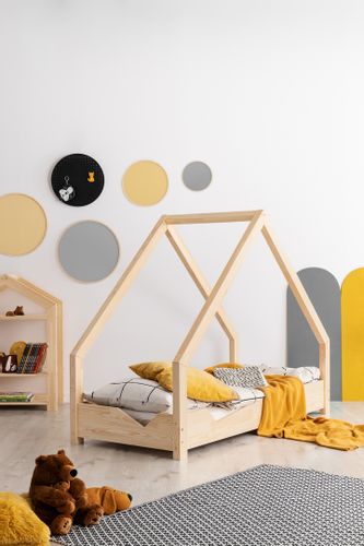 Łóżko parterowe domek dziecięce Bolek 100x200 na Arena.pl