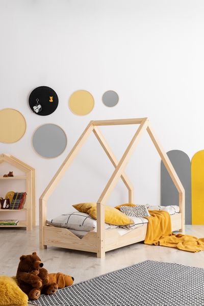 Łóżko parterowe domek dziecięce Bolek 100x200 zdjęcie 2