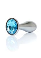 plug jewellery silver plug  light blue l