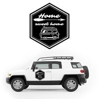 NAKLEJKA NA SAMOCHÓD wodoodporna Home sweet home napis KAMPER camper 50 cm