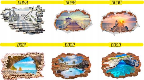 FOTOTAPETA 3D naklejka samoprzylepna widok dziura na Arena.pl