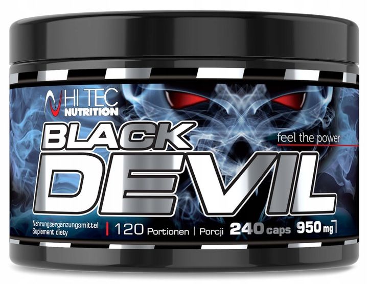 HI TEC Black DEVIL- 240 kaps BOOSTER TESTOSTERON zdjęcie 1