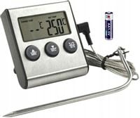 TERMOMETR KUCHENNY DO PIEKARNIKA WĘDZARNI GRILLA MIĘSA WODY z sondą