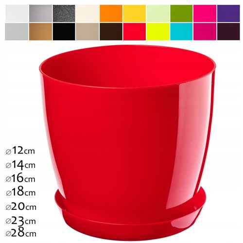 DONICZKA OSŁONKA Z PODSTAWKĄ DONICA KOLORY 18cm na Arena.pl