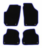 Dywaniki welurowe CARLUX-BLUE do Skoda Fabia II 2007-2014, czarne