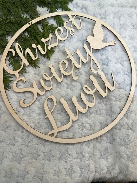 TWÓJ NAPIS w kole obręczy I KOMUNIA ŚWIĘTA CHRZEST ROCZEK URODZINY ŚLUB 60 zdjęcie 4