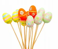 Jajka na piku jajeczka na stroik pisanki 12szt 4cm